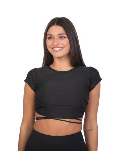 Crop Top Cariló Shine Black