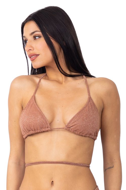 Triangulo Básico Glitter Bronze