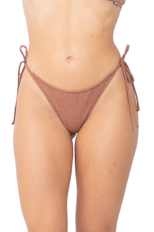 Colaless para atar Glitter Bronze