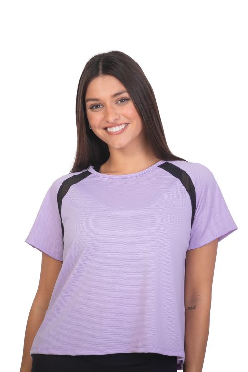 Remera Ruffle Lila
